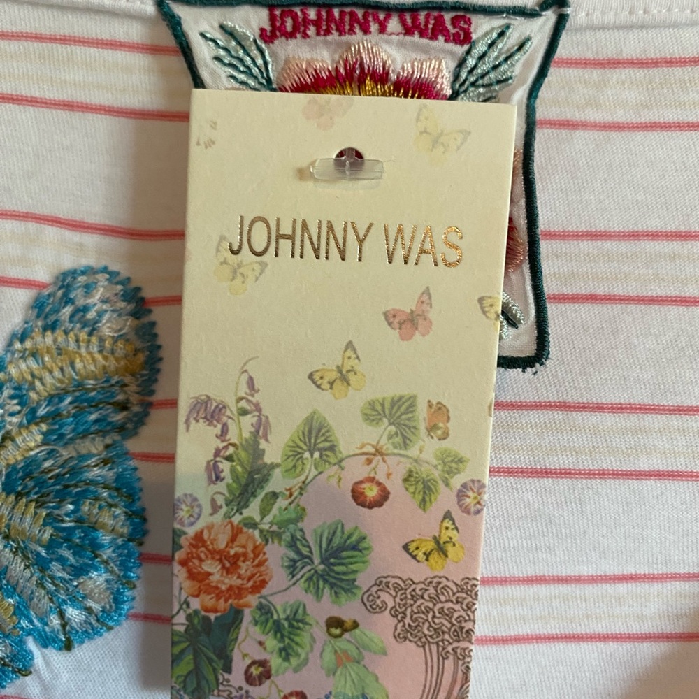 Johnny Was Adele embroidered long sleeve tee - Picture 4 of 7